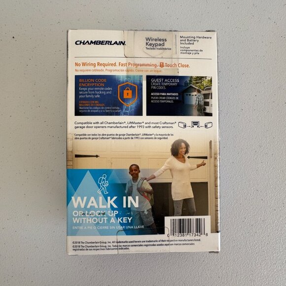 Chamberlain Wireless Keypad 940EV-P2 Compatible w/ Craftsman & LiftMaster NIB - Picture 2 of 2